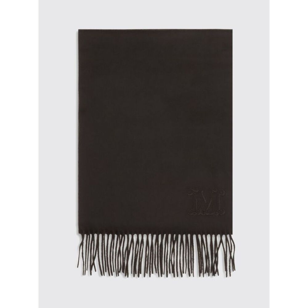 Max Mara Women Max Mara 100% Pure Cashmere Scarf With Embroidered Logo Detail